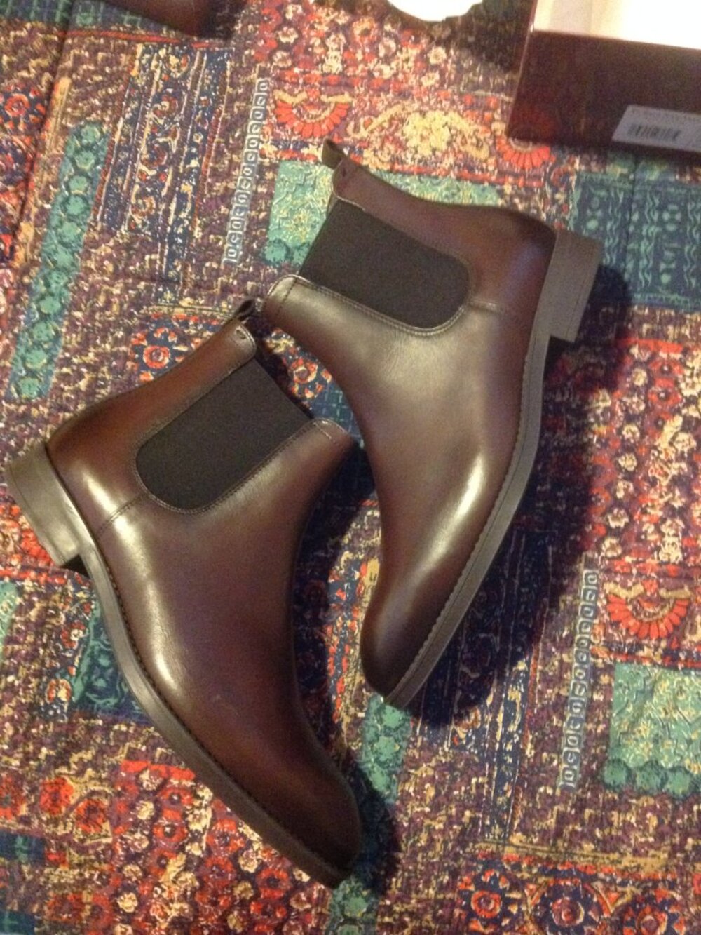 To Boot New York Kensington Brown Leather Chelsea Boots - Size 11.5M - NIB